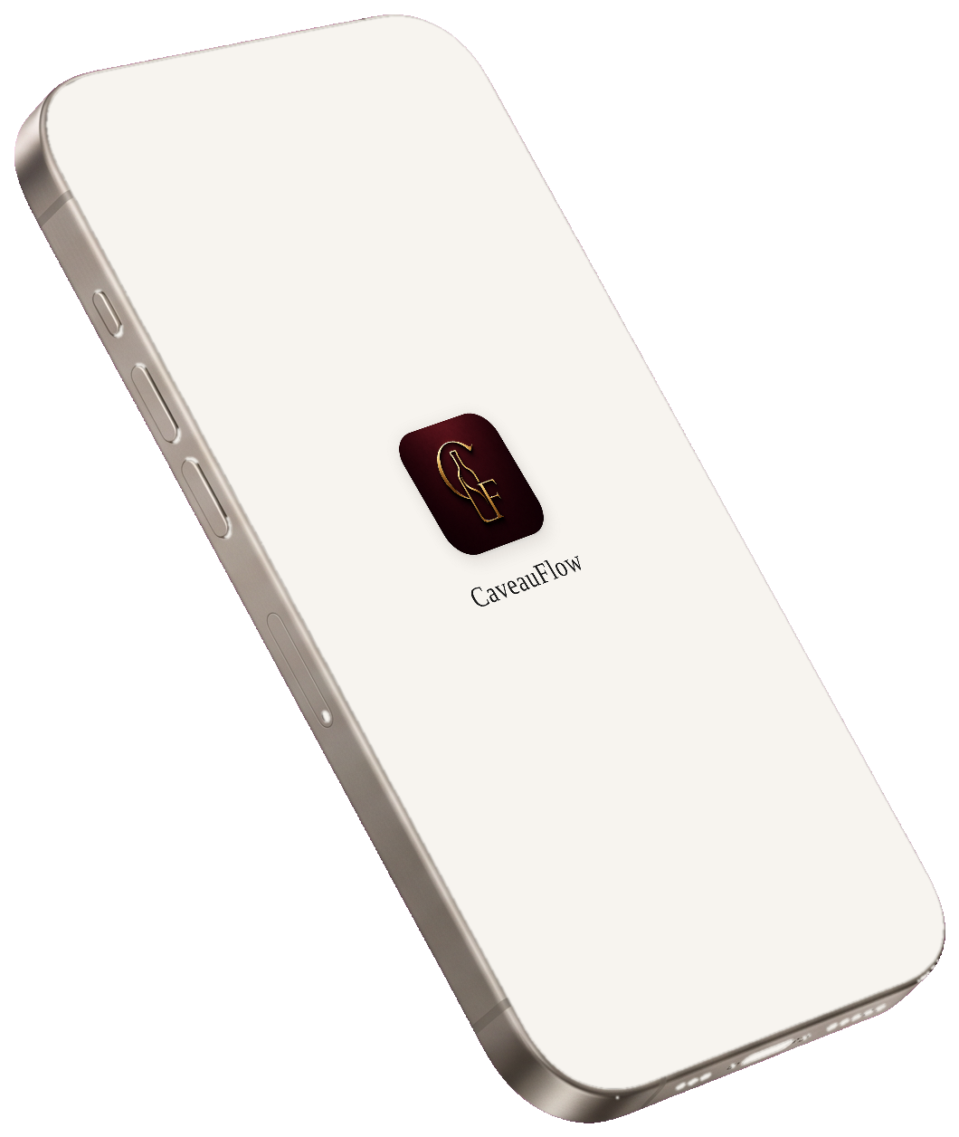 Écran de lancement CaveauFlow